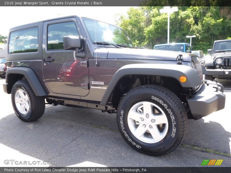Granite Crystal Metallic / Black 2016 Jeep Wrangler Sport