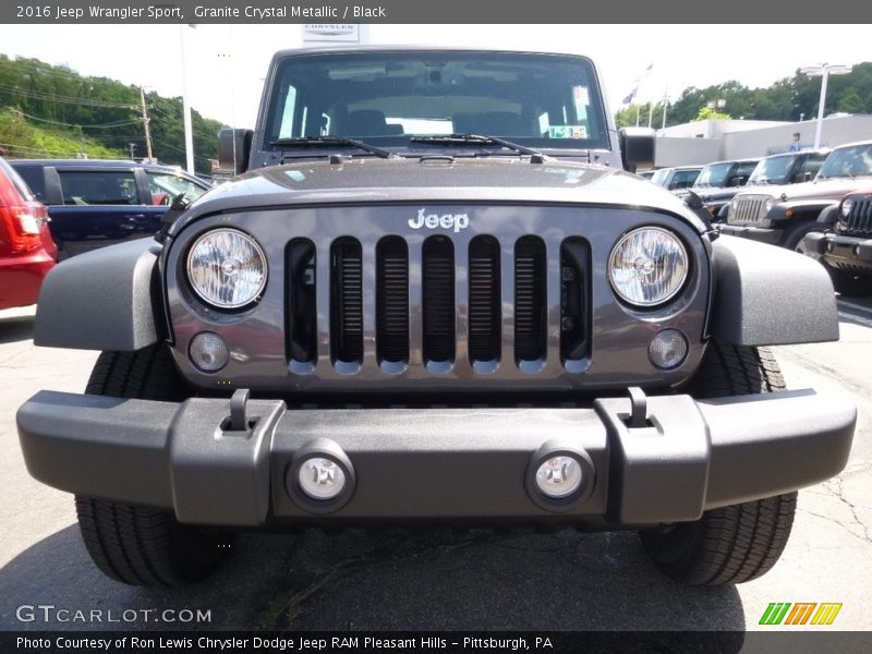 Granite Crystal Metallic / Black 2016 Jeep Wrangler Sport