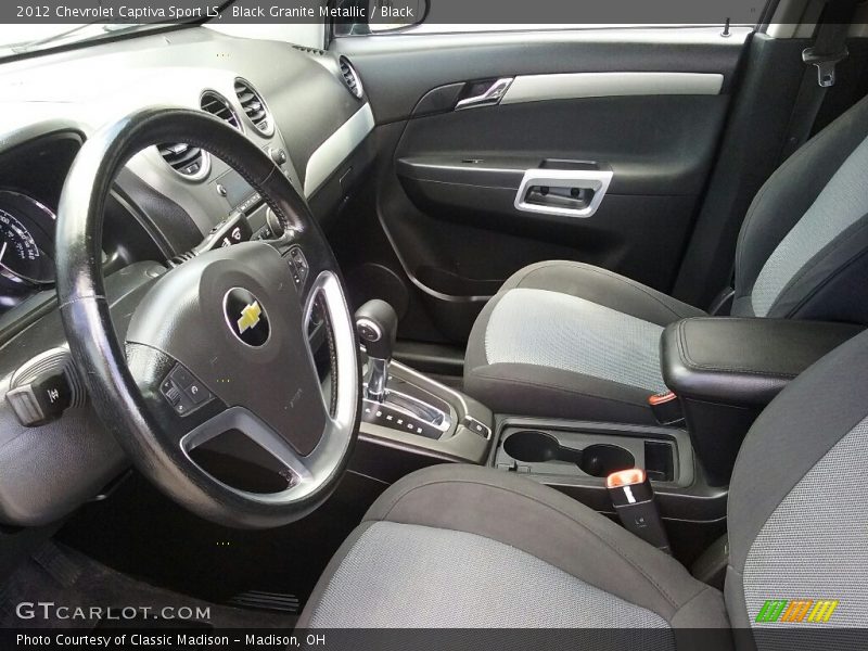 Black Granite Metallic / Black 2012 Chevrolet Captiva Sport LS