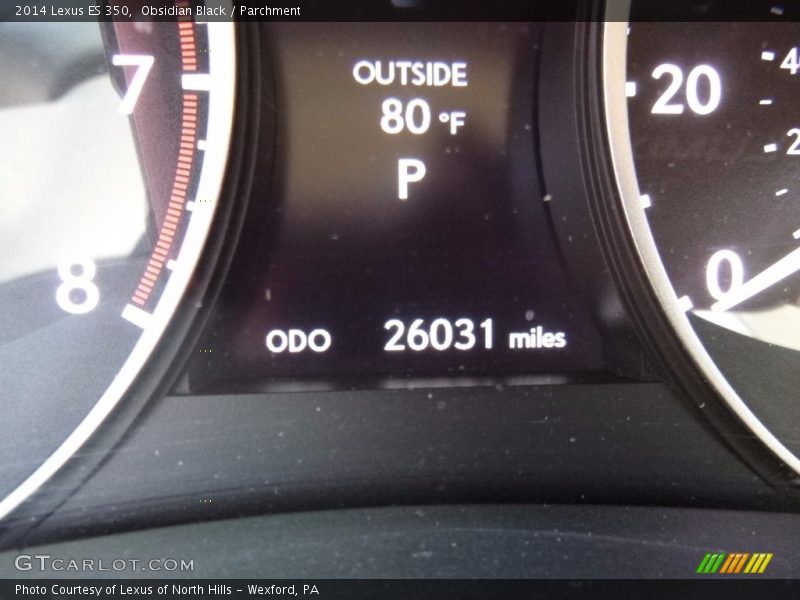 Obsidian Black / Parchment 2014 Lexus ES 350