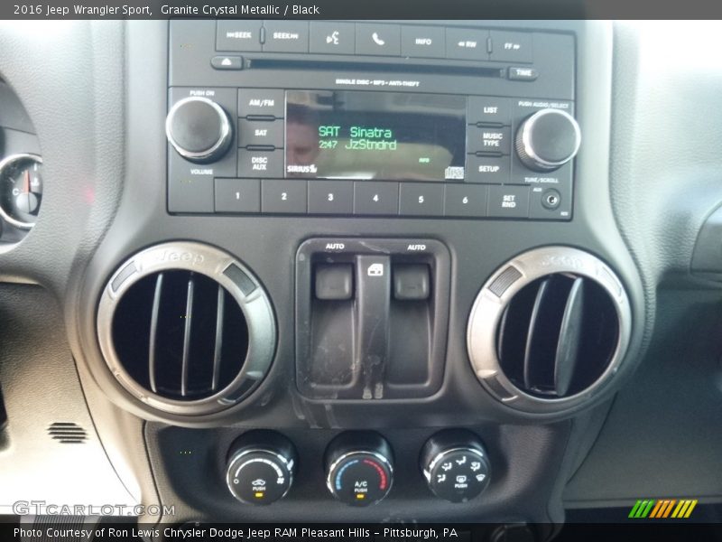 Granite Crystal Metallic / Black 2016 Jeep Wrangler Sport