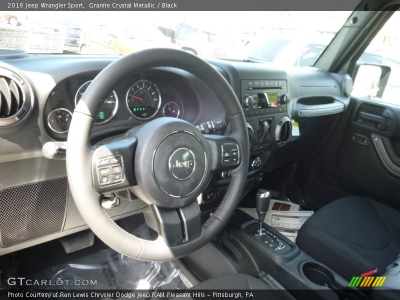 Granite Crystal Metallic / Black 2016 Jeep Wrangler Sport