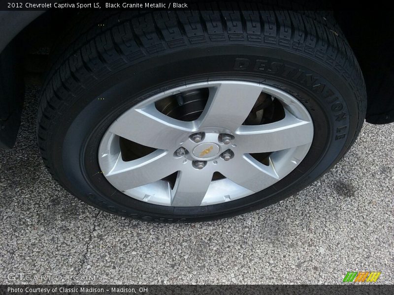 Black Granite Metallic / Black 2012 Chevrolet Captiva Sport LS