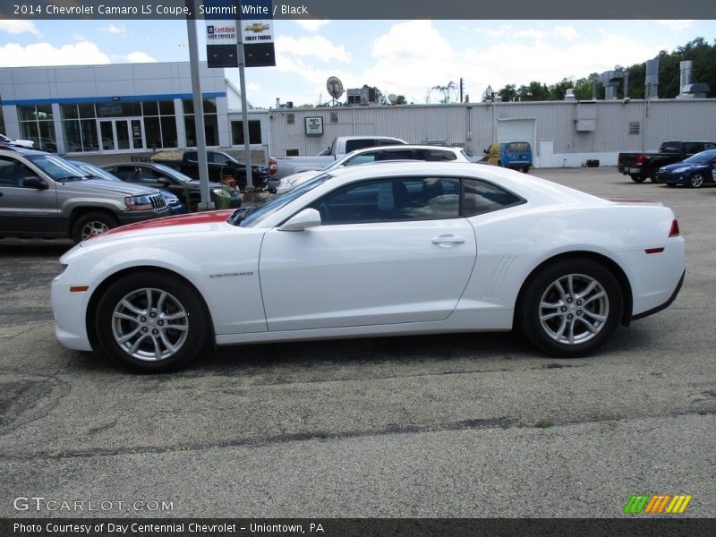 Summit White / Black 2014 Chevrolet Camaro LS Coupe