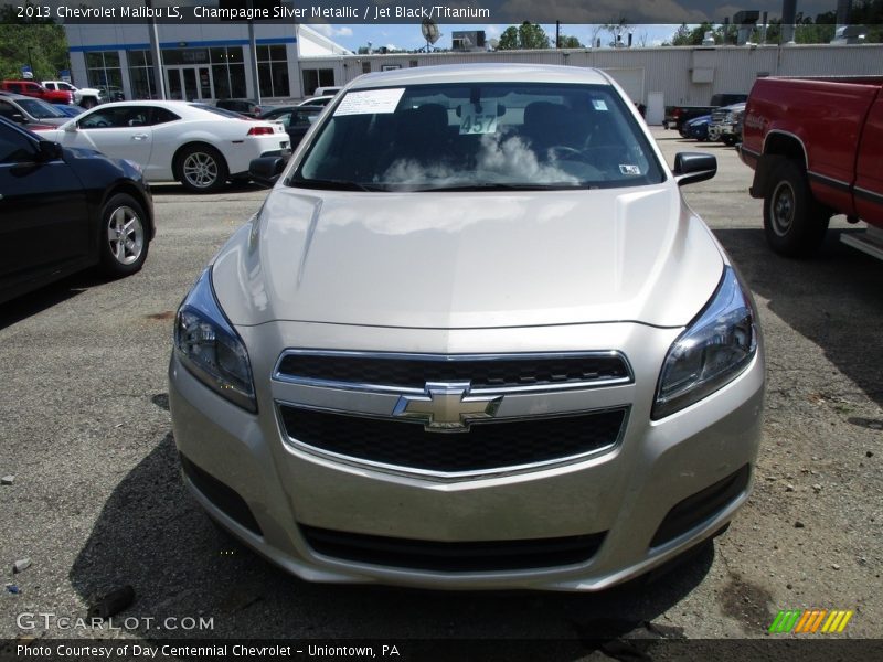 Champagne Silver Metallic / Jet Black/Titanium 2013 Chevrolet Malibu LS