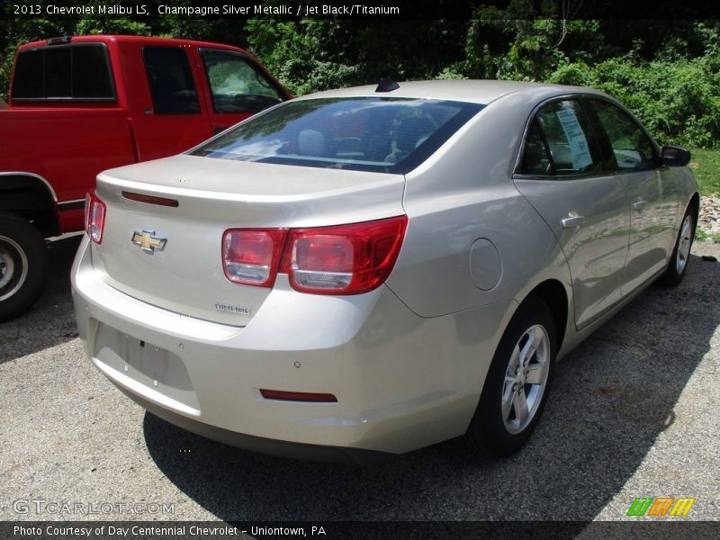 Champagne Silver Metallic / Jet Black/Titanium 2013 Chevrolet Malibu LS