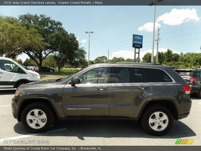 Granite Crystal Metallic / Black 2015 Jeep Grand Cherokee Laredo