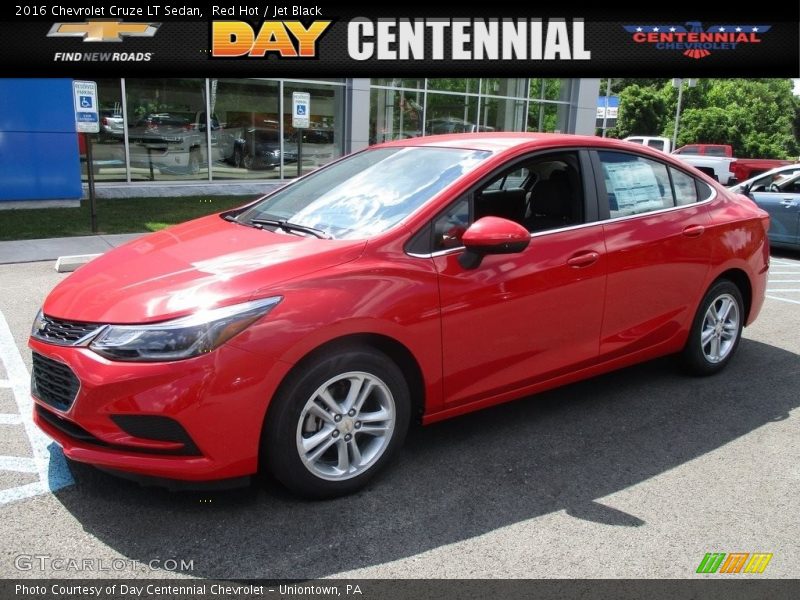 Red Hot / Jet Black 2016 Chevrolet Cruze LT Sedan