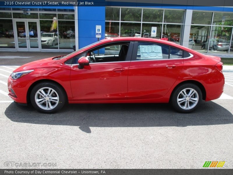 Red Hot / Jet Black 2016 Chevrolet Cruze LT Sedan