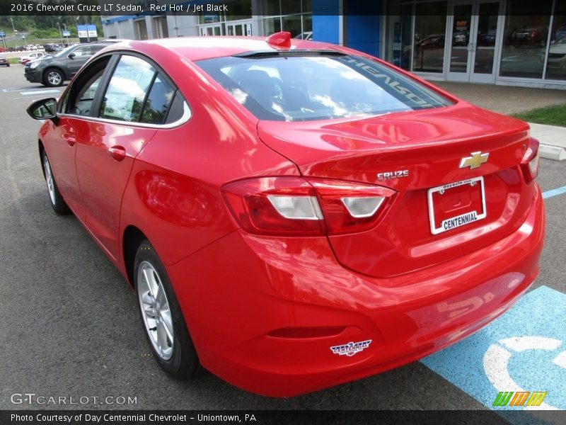 Red Hot / Jet Black 2016 Chevrolet Cruze LT Sedan