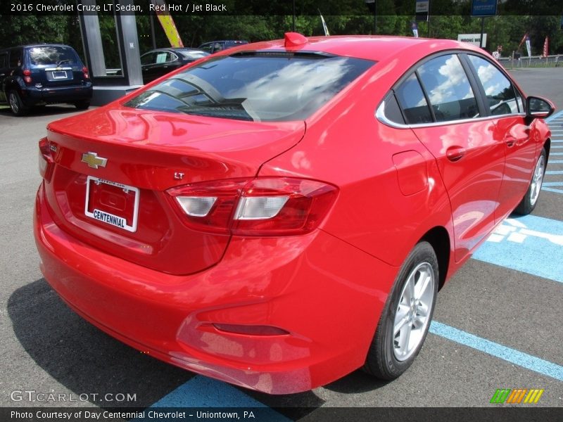 Red Hot / Jet Black 2016 Chevrolet Cruze LT Sedan