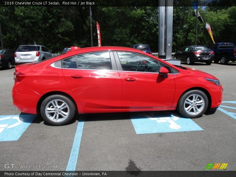 Red Hot / Jet Black 2016 Chevrolet Cruze LT Sedan
