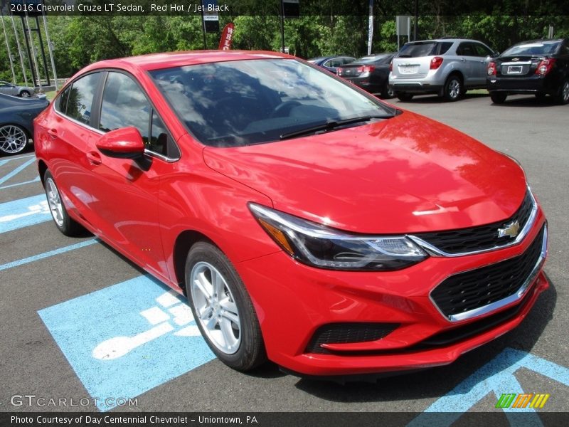 Red Hot / Jet Black 2016 Chevrolet Cruze LT Sedan