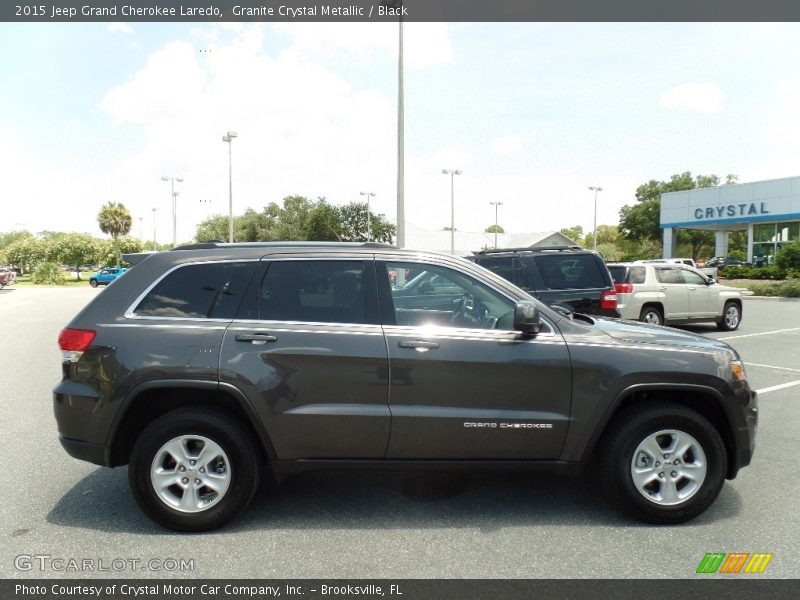 Granite Crystal Metallic / Black 2015 Jeep Grand Cherokee Laredo