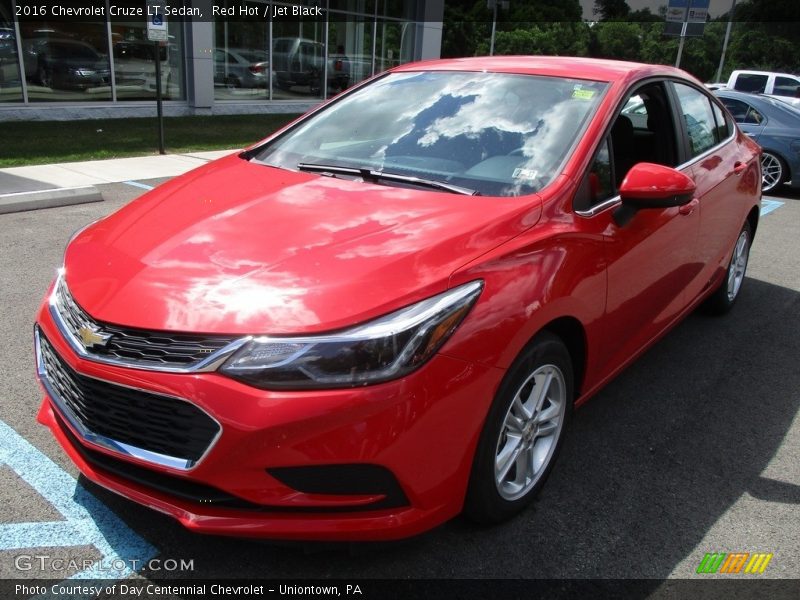 Red Hot / Jet Black 2016 Chevrolet Cruze LT Sedan
