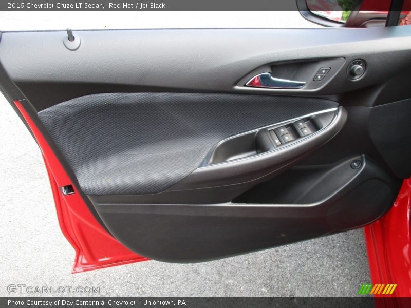 Red Hot / Jet Black 2016 Chevrolet Cruze LT Sedan