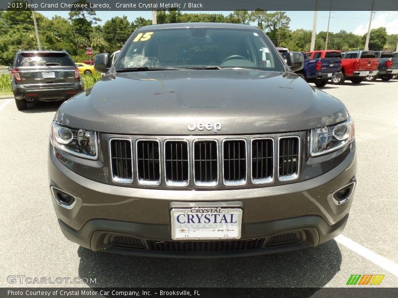 Granite Crystal Metallic / Black 2015 Jeep Grand Cherokee Laredo