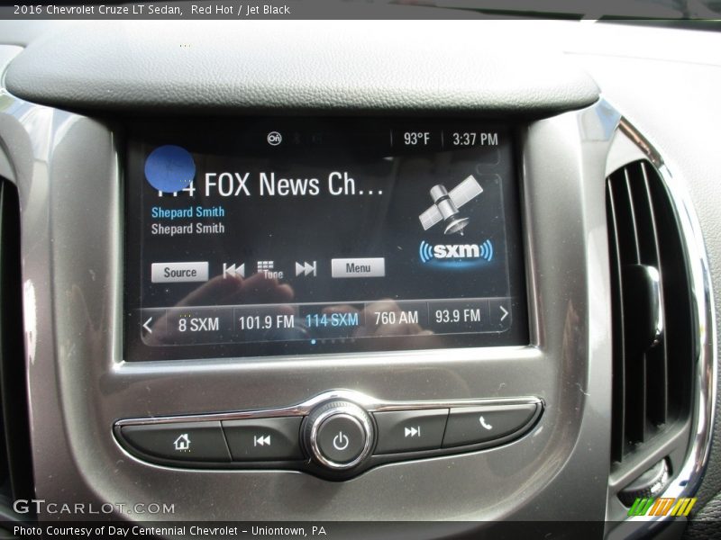 Red Hot / Jet Black 2016 Chevrolet Cruze LT Sedan