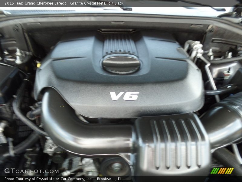 Granite Crystal Metallic / Black 2015 Jeep Grand Cherokee Laredo