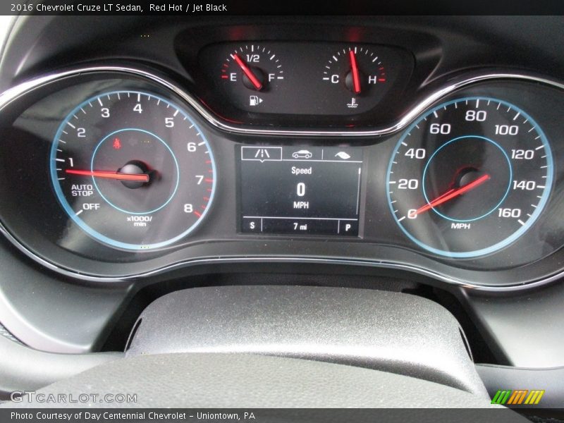 Red Hot / Jet Black 2016 Chevrolet Cruze LT Sedan