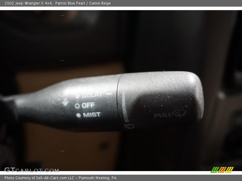 Patriot Blue Pearl / Camel Beige 2002 Jeep Wrangler X 4x4