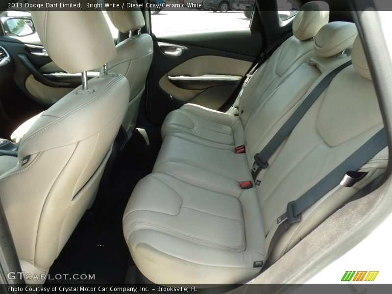 Bright White / Diesel Gray/Ceramic White 2013 Dodge Dart Limited