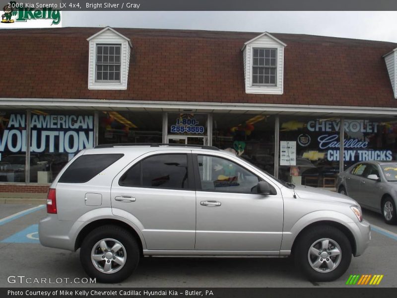 Bright Silver / Gray 2008 Kia Sorento LX 4x4