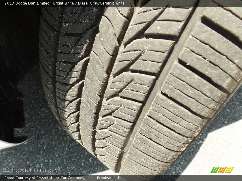 Bright White / Diesel Gray/Ceramic White 2013 Dodge Dart Limited