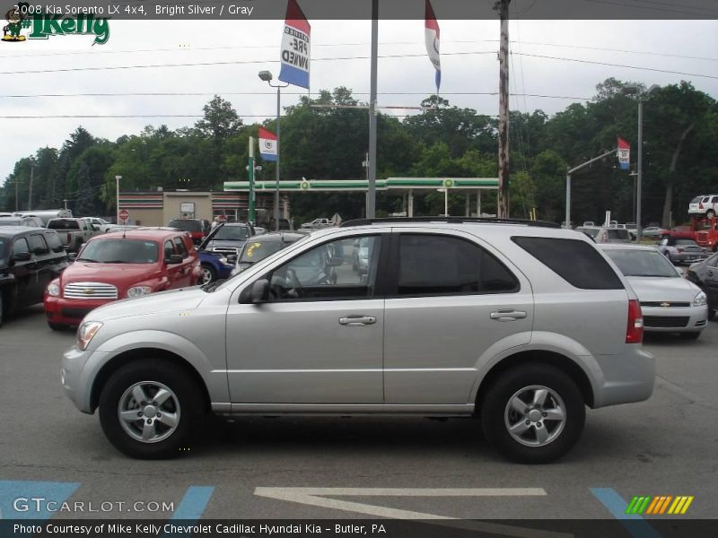 Bright Silver / Gray 2008 Kia Sorento LX 4x4