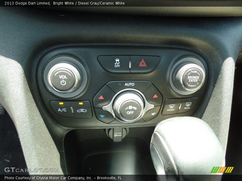Bright White / Diesel Gray/Ceramic White 2013 Dodge Dart Limited