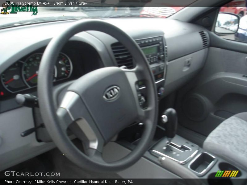 Bright Silver / Gray 2008 Kia Sorento LX 4x4