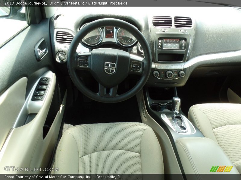 Bright Silver Metallic / Black/Light Frost Beige 2013 Dodge Journey SE