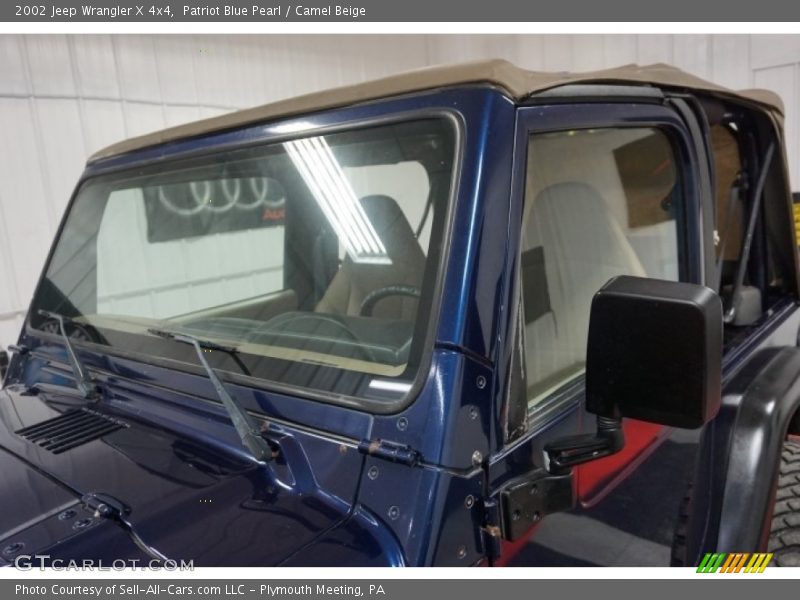 Patriot Blue Pearl / Camel Beige 2002 Jeep Wrangler X 4x4