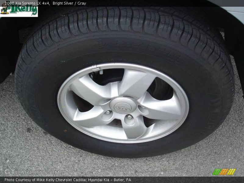 Bright Silver / Gray 2008 Kia Sorento LX 4x4