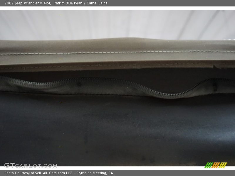 Patriot Blue Pearl / Camel Beige 2002 Jeep Wrangler X 4x4