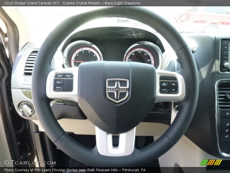Granite Crystal Metallic / Black/Light Graystone 2016 Dodge Grand Caravan SXT