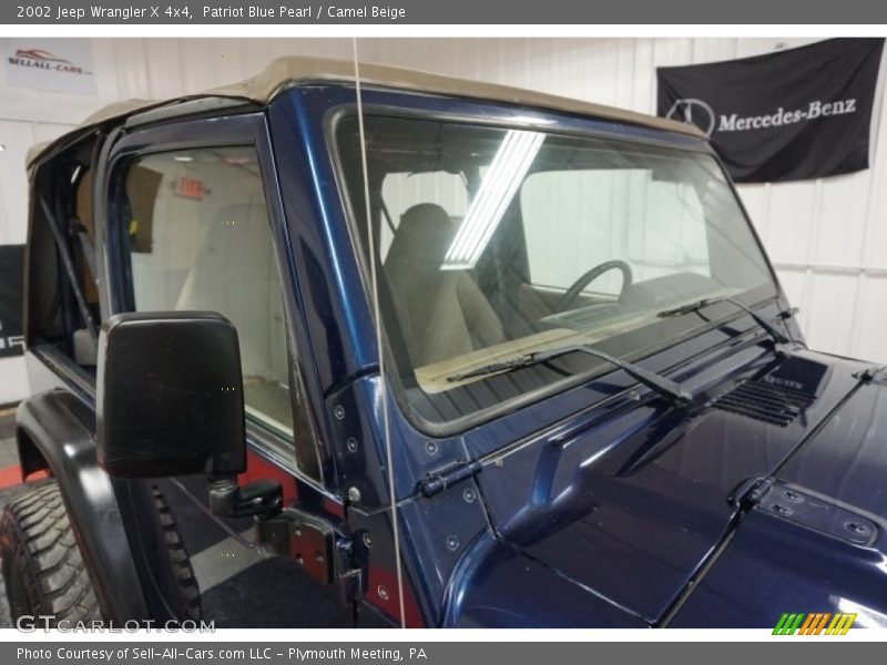 Patriot Blue Pearl / Camel Beige 2002 Jeep Wrangler X 4x4