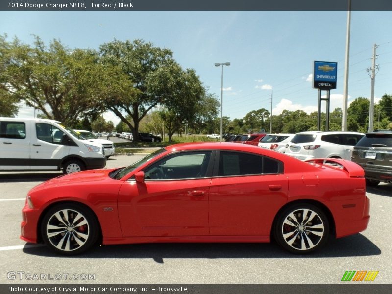 TorRed / Black 2014 Dodge Charger SRT8