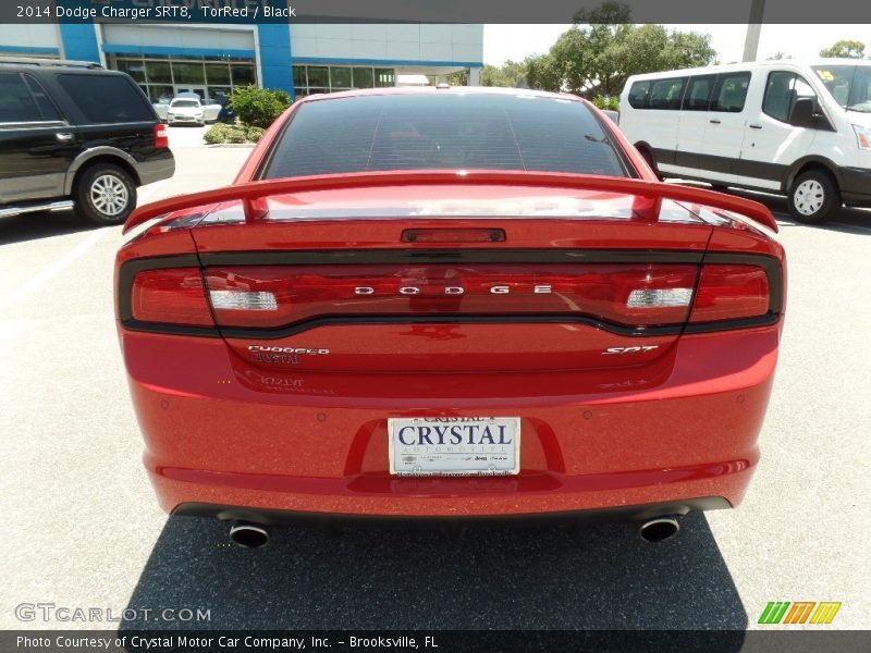 TorRed / Black 2014 Dodge Charger SRT8