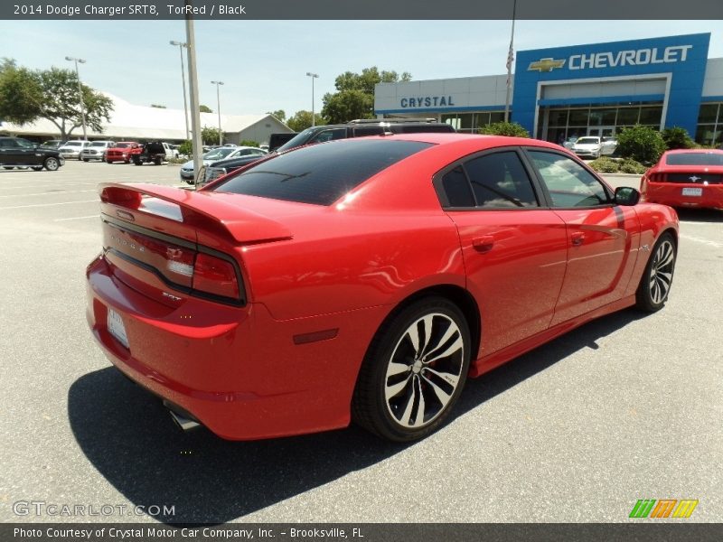 TorRed / Black 2014 Dodge Charger SRT8