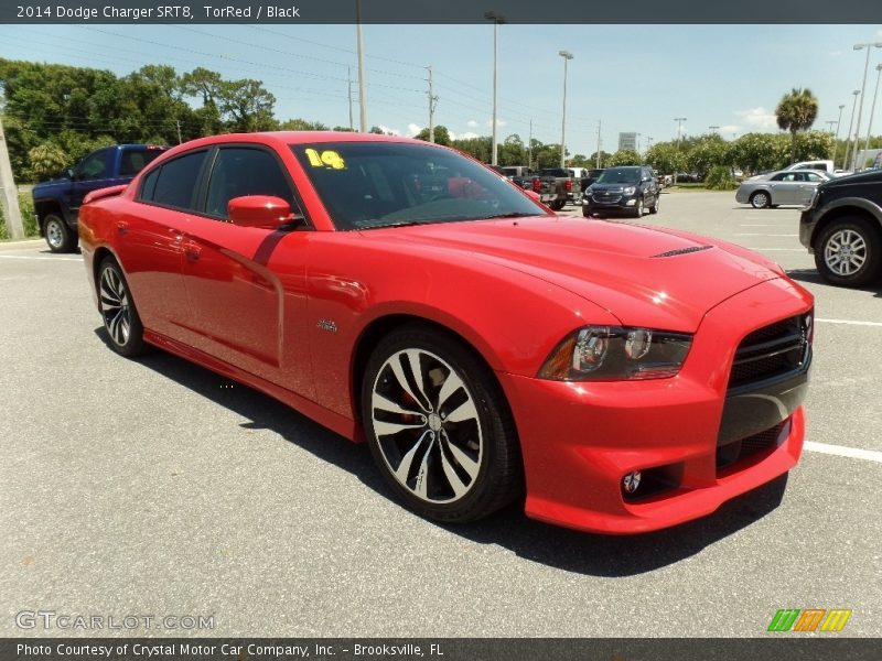 TorRed / Black 2014 Dodge Charger SRT8