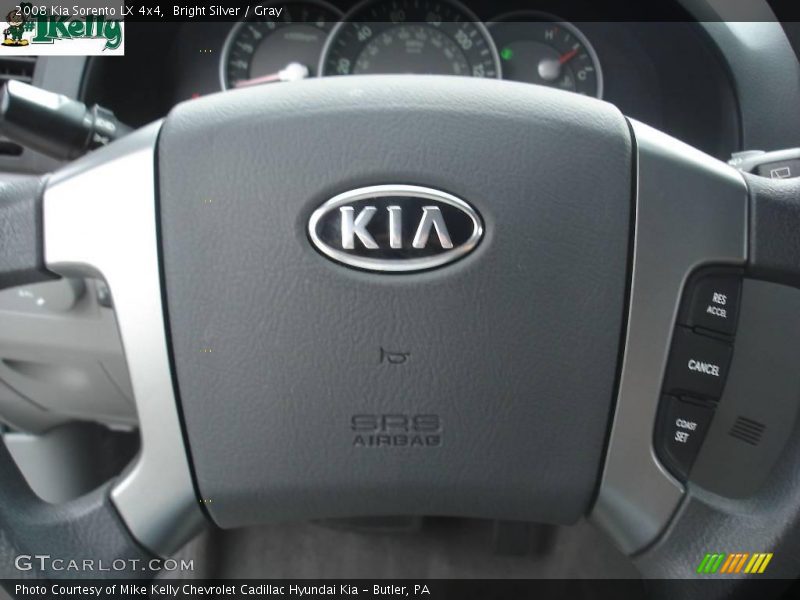 Bright Silver / Gray 2008 Kia Sorento LX 4x4