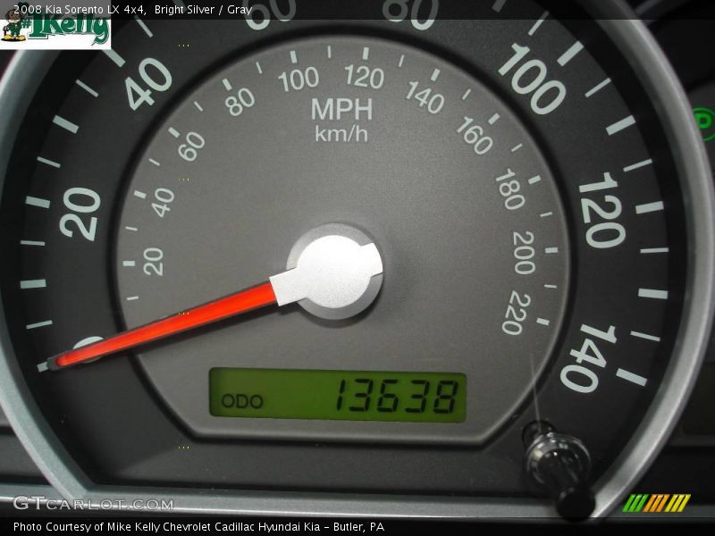 Bright Silver / Gray 2008 Kia Sorento LX 4x4