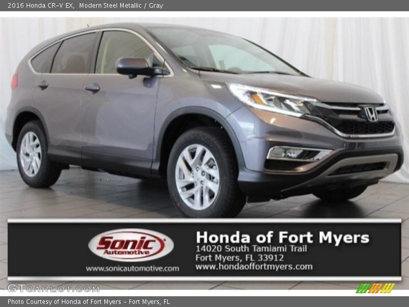 Modern Steel Metallic / Gray 2016 Honda CR-V EX