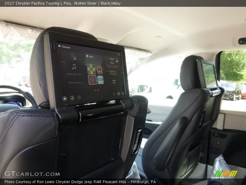Molten Silver / Black/Alloy 2017 Chrysler Pacifica Touring L Plus