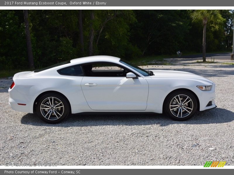 Oxford White / Ebony 2017 Ford Mustang Ecoboost Coupe