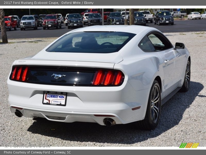Oxford White / Ebony 2017 Ford Mustang Ecoboost Coupe