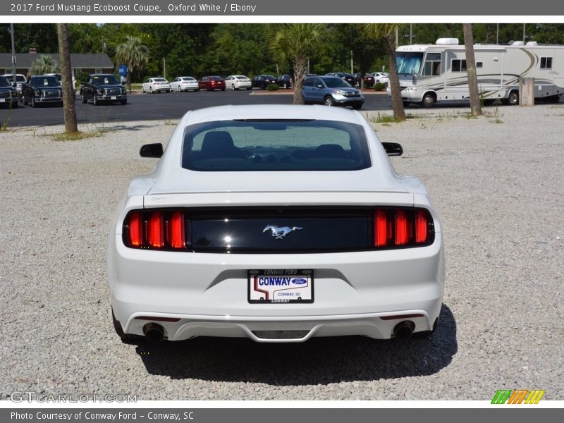 Oxford White / Ebony 2017 Ford Mustang Ecoboost Coupe
