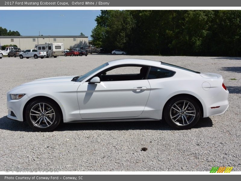Oxford White / Ebony 2017 Ford Mustang Ecoboost Coupe