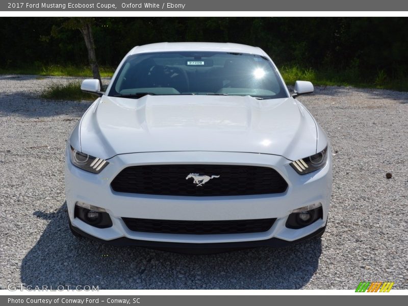 Oxford White / Ebony 2017 Ford Mustang Ecoboost Coupe